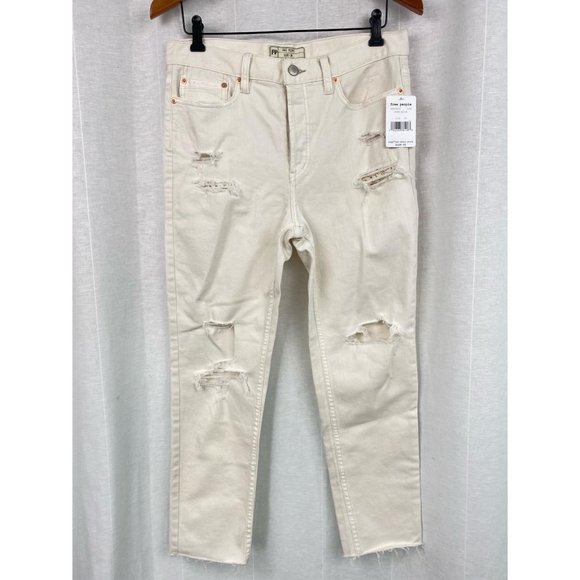 NWT Free People Lacey Embellished Skinny Jeans - Picture 4 of 13